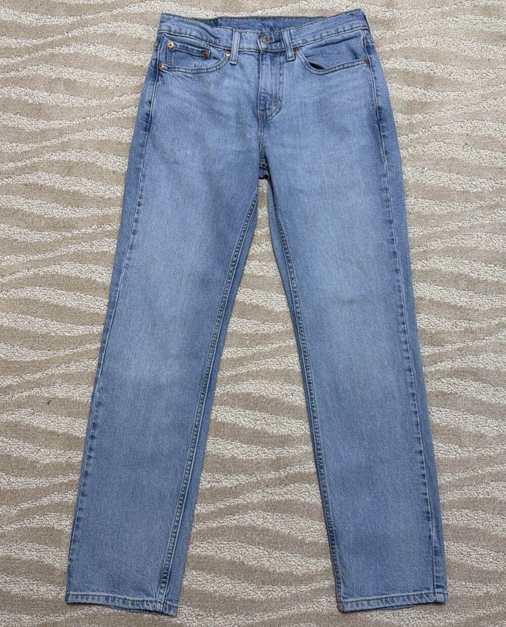 Levis 514 Jeans Men 29x30 Straight Fit Denim Stone Wash Slim Fit Stretch
